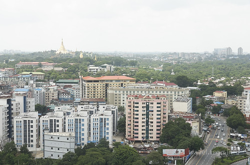 【写真】2015 世界一周 : ヤンゴン・市街地（サクラタワーより）/2015-07-12/PICT2598