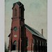 TRINITY CHURCH PLATTEVILLE WISCONSIN ANTIQUE POSTCARD 1907-1