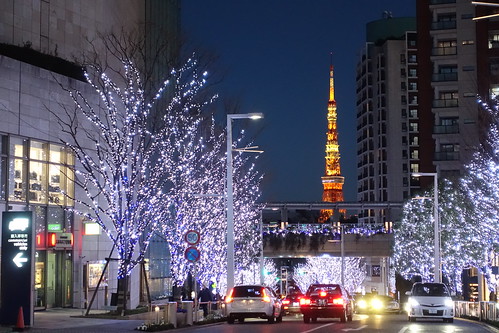 イルミネーションと東京タワー