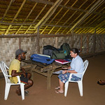 interview in community hall on Vanua lava