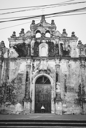old man building church sunrise worship prayer praying chapel belltower granada nicaragua ni goldenhour placeofworship iglesialamerced
