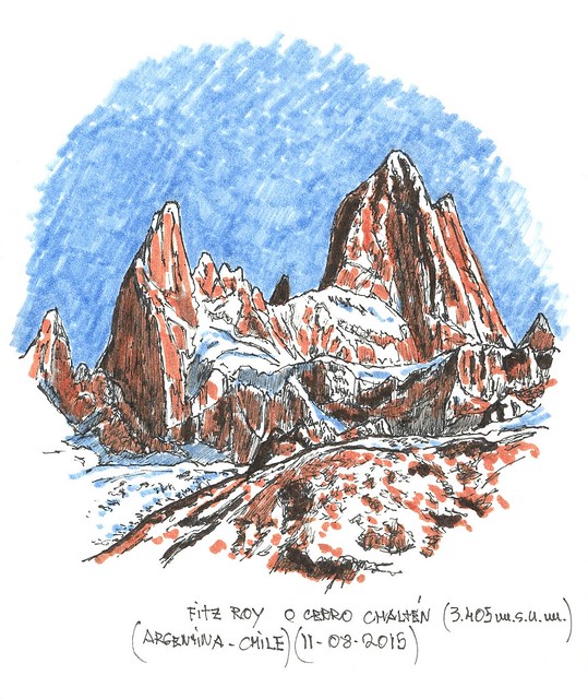 Fitz Roy o Cerro Chaltén (3.405 m.s.n.m.)