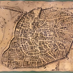Antik karta av Avignon