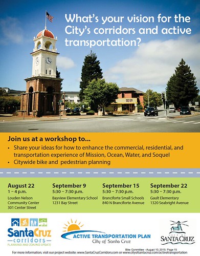 Santa Cruz Active Transportation Plan workshops
