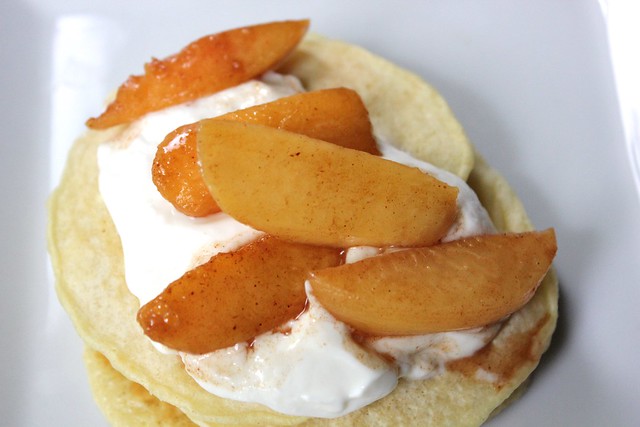 Peaches and Cream Pancakes