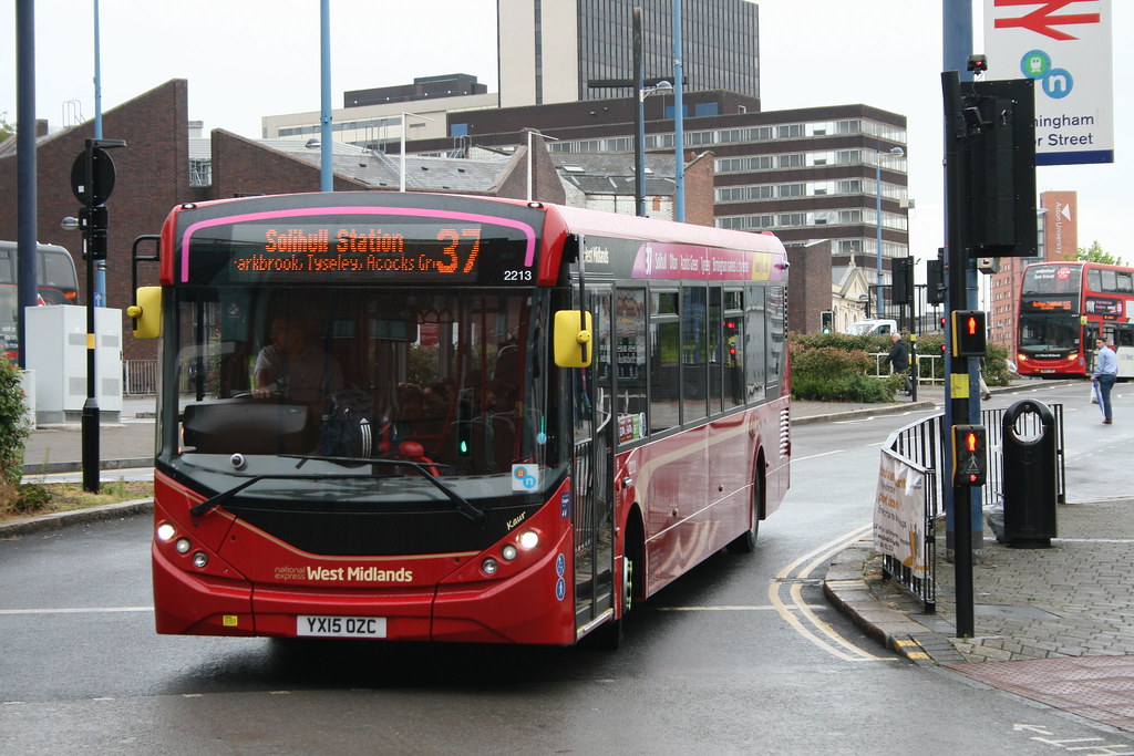 National Express West Midlands 2213 on Route 37, Moor Street/Bullring