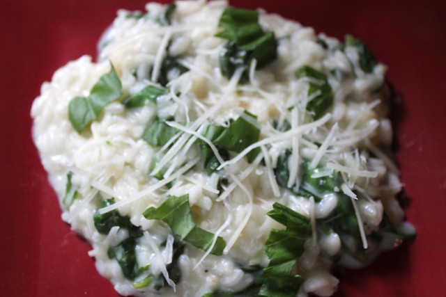 Lemony Risotto with Spinach and Marscarpone