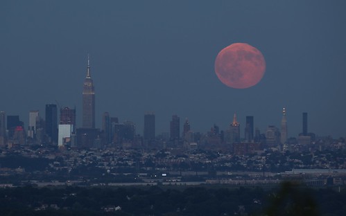 Blue Moon over New York City