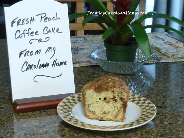 Fresh Peach Coffee Cake - FromMyCarolinaHome.com