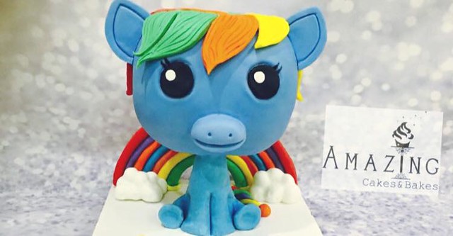Pony Chibi Inspired Cake from Caroline Musson of Amazing Cakes & Bakes by Post