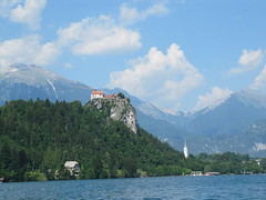 Burg über Bled und Blejsko jezerotja