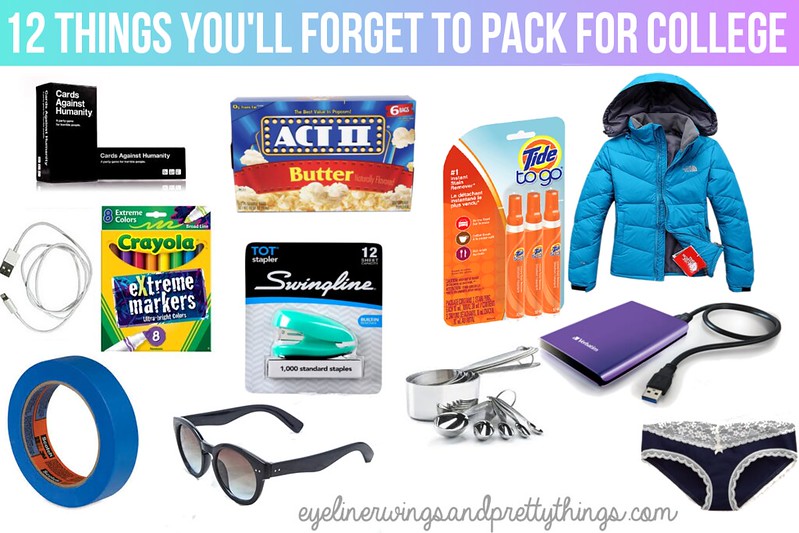 12 Things You'll Forget to Pack For College // eyelinerwingsandprettythings #CollegeChecklist