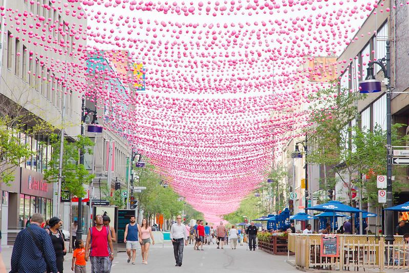 Pink Balls - St Catherine Street