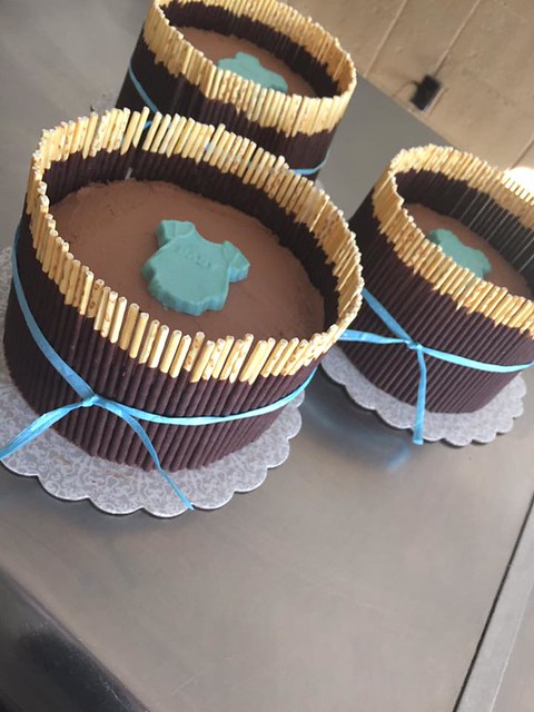 Pocky stick baby shower cakes by Mari Wolff