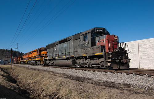 railroad train pennsylvania railway pa bp 460 johnsonburg sd45 buffalopittsburgh