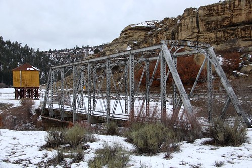 historicbridge trussbridge throughtruss thrutruss pratttruss prattthroughtruss denverriograndewesternrailroad drgw navajoriver rioarribacounty newmexico