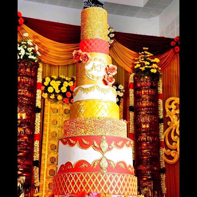 The Royal Indian Wedding Cake (5 feet tall) by Padma Veilla of Infinite Indulgence