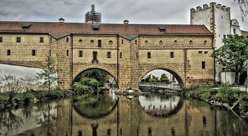 reflection castle river germany bavaria schloss hdr 222v2f vils