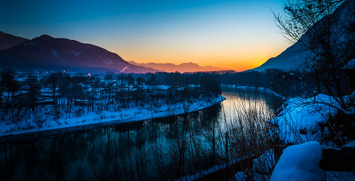 kufstein tyrol austria europe inn river water sunset alps alpine mountains nature landscape travel holiday woods forest trees winter snow vista view viewpoint scenic scenery beautiful amazing nikon d750