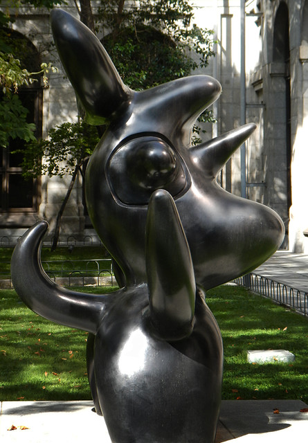 A Picasso sculpture, one piece of huge collection of modern art at the Reina Sofia in Madrid, Spain