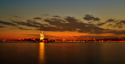 sunset orange tower istanbul maidens salacak vabserk