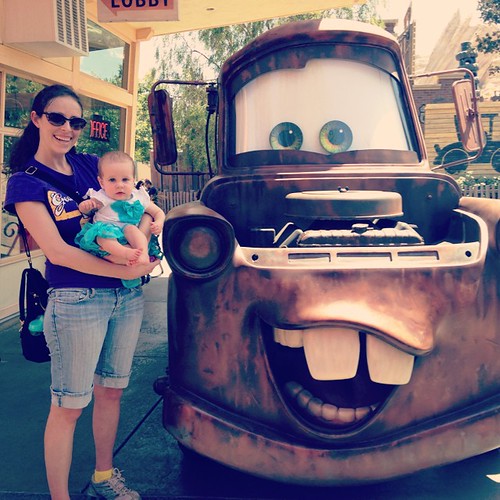 Meeting Mater! #babyfirsttriptodisney