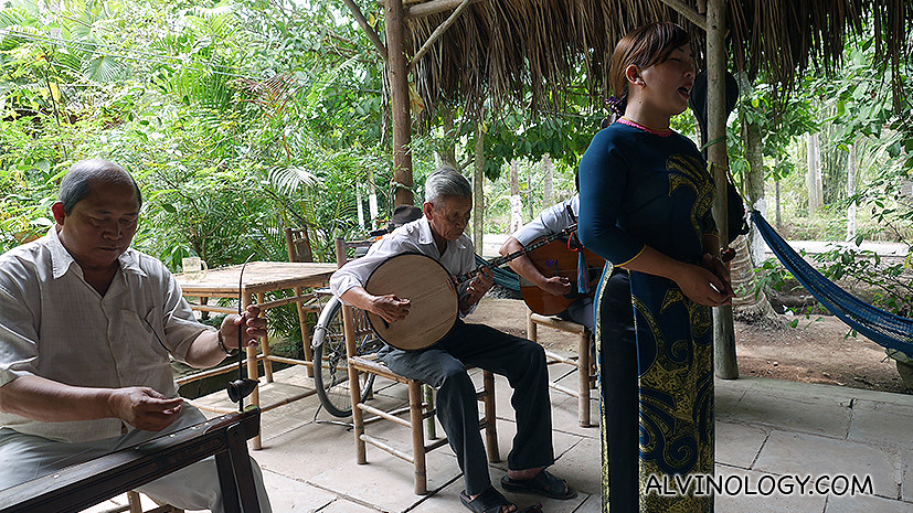 Plus the local villagers performed for us 
