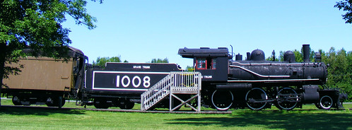 ontario canada train grand western trunk locomotive 1008 morrisburg grandtrunkwestern canadianlocomotivecompany