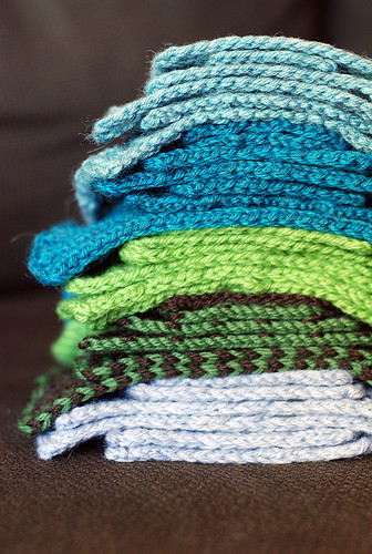 Adventure Knitting 3 swatches