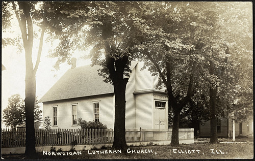 illinois churches postcards elliott kirker postkort fordcounty nasjonalbiblioteket nationallibraryofnorway arkitekturfotografi