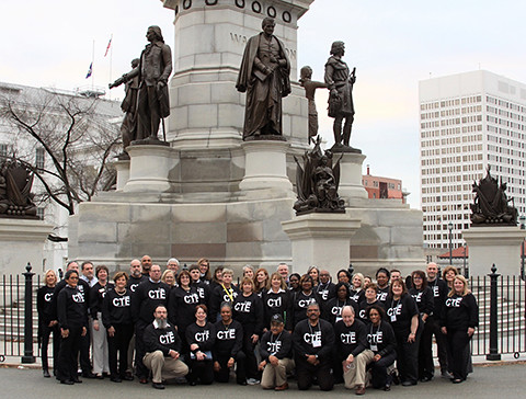 Virginia ACTE members visit the General Assembly.