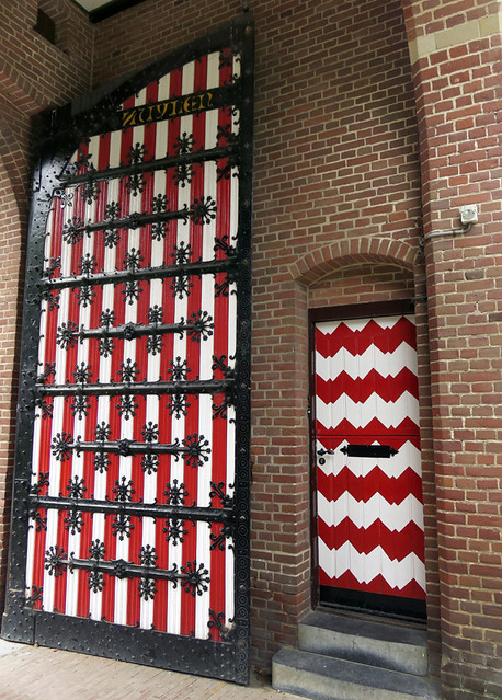 Red & White Doors at Kasteel de Haar near Utrecht, Holland