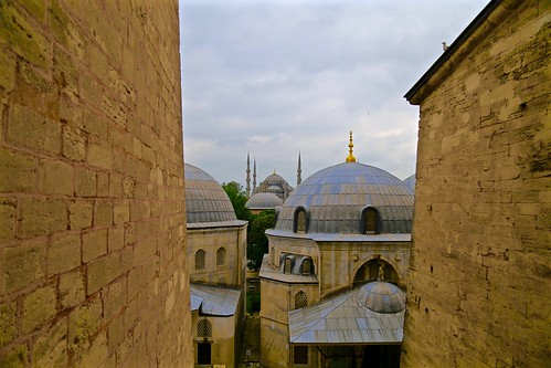 View of the Blue Mosque from Hagia Sophia