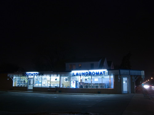 night utata nocturnal cityatnight building laundromat deserted rochester minnesota