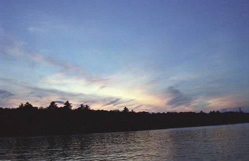 slides sunsets lake