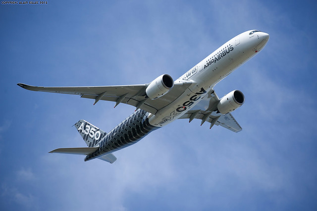 Paris Air show 2015 Airbus A350 (Validation flight)