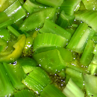 celery and green pepper