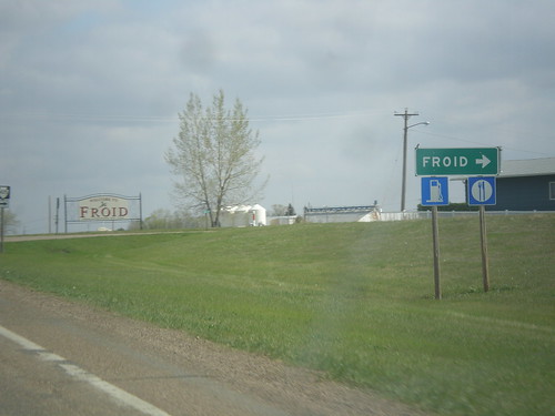 sign montana intersection froid biggreensign mt16 mts405