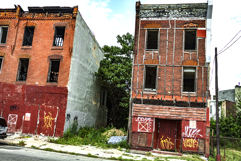 Abandoned houses on 7-21-15--North Philadelphia 2
