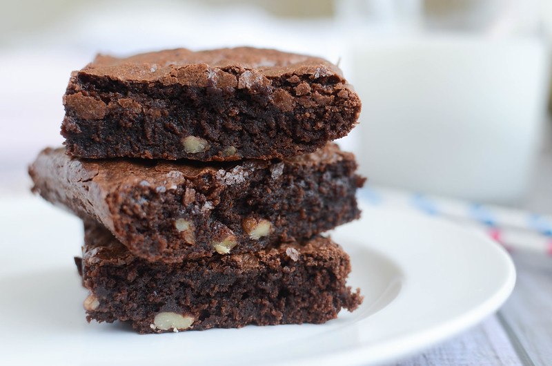 Classic Brownies - rich and fudgy classic brownies with pecans! These will fix all of your chocolate cravings!