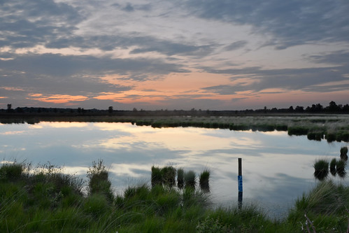 sunset reflection water landscape rene veen moor veld drenthe amsterdamsche weiteveen bargerveen d5100 renemensen