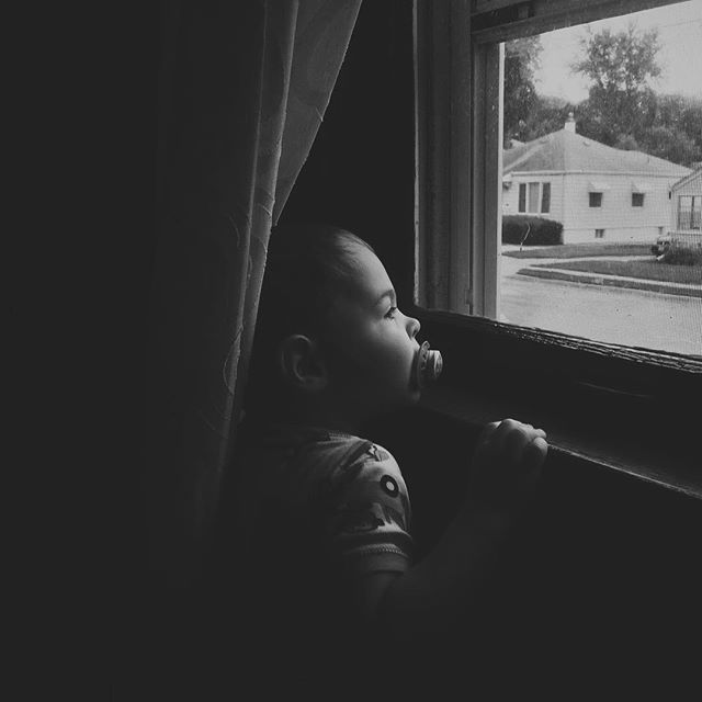 Bedtime? But there's still plenty of daytime left! // #MicahMasato #aksarben #childhoodunplugged #windowwatching #windowwatcher