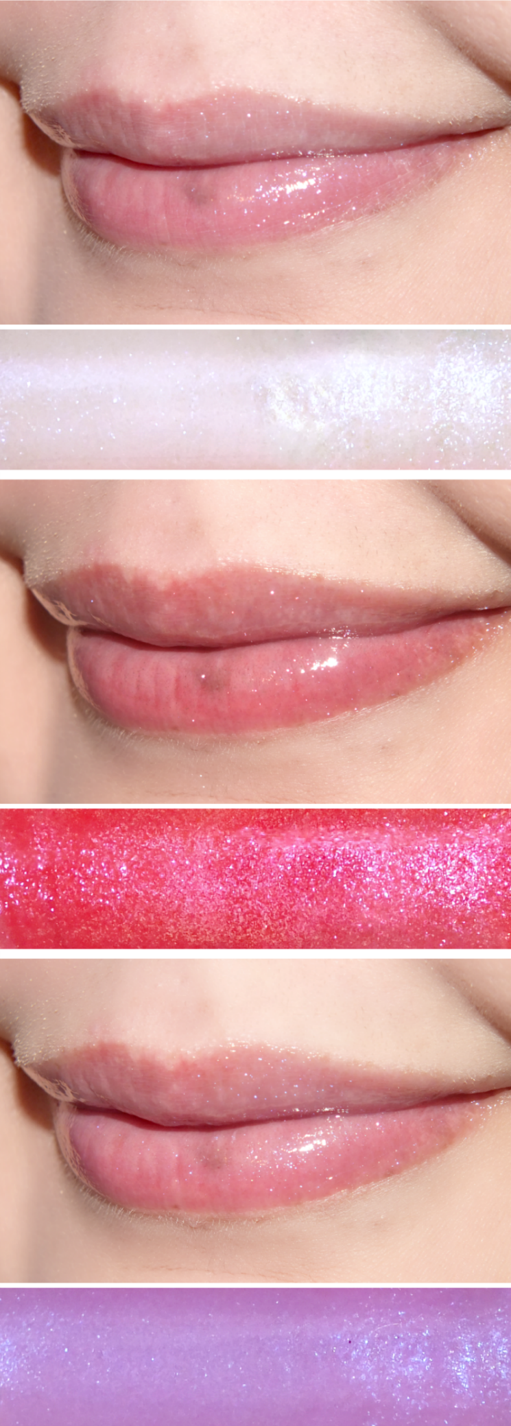 Maybelline Baby Lips Moisturizing Lip Gloss 05 just a glimme, 10 a wink of pink, 20 lilac lumi(5)