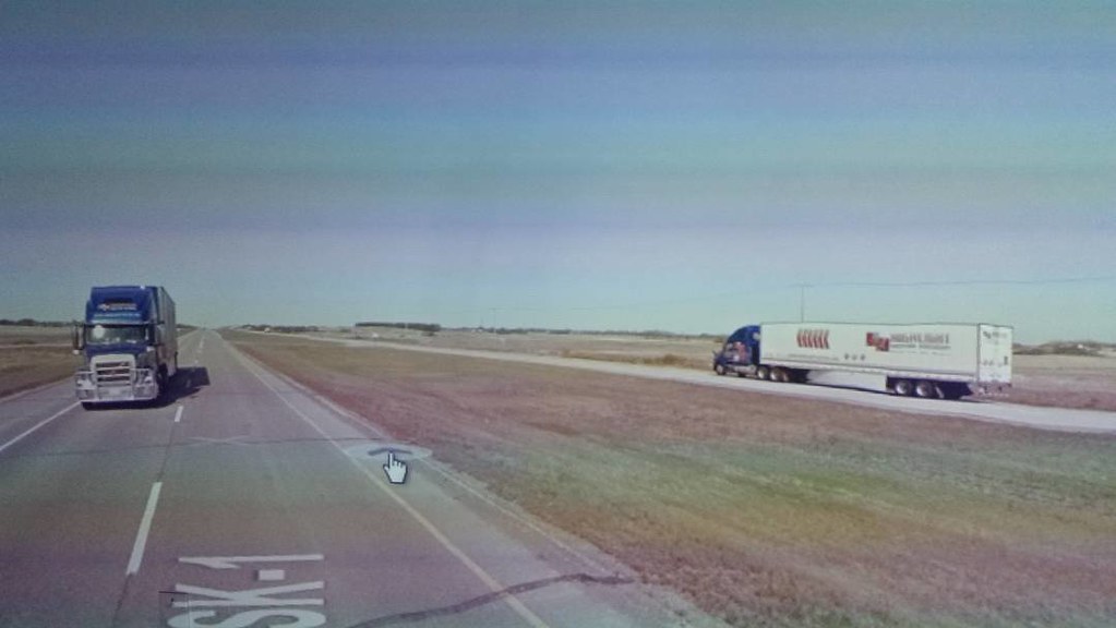 Same truck on both sides of the road. May 2015. #xcanadabikeride #googlestreetview #ridingthroughwalls