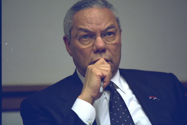 Secretary of State Colin Powell in the President's Emergency Operations Center (PEOC)