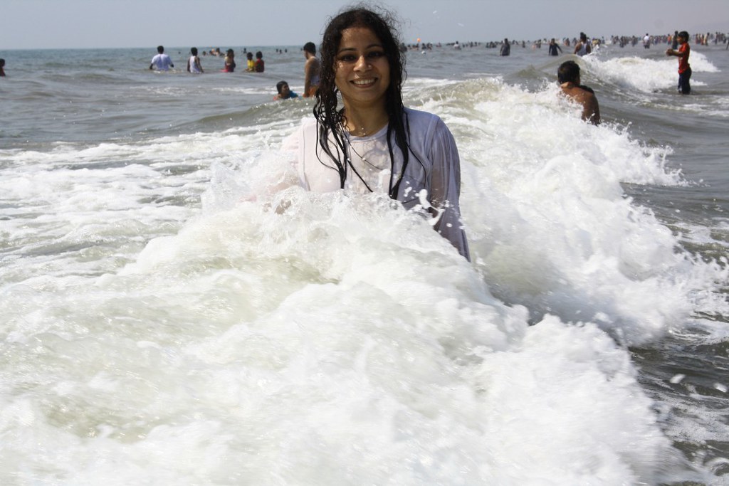 People Enjoying at Digha Sea Beach - West Bengal, India