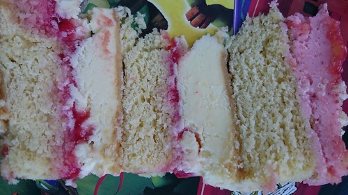 Strawberry Lemon Cake - Slice