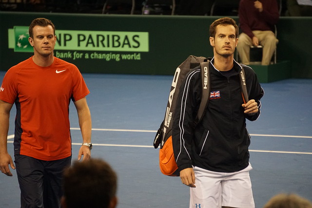 Andy Murray and Leon Smith