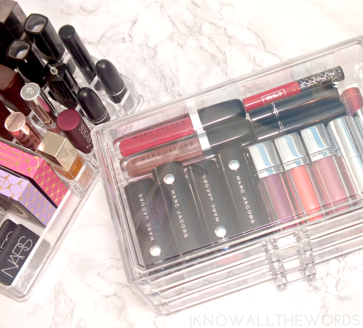 Ohuhu® Makeup Cosmetics Organizer Acrylic Transparent 3 Drawers Storage Box (6)