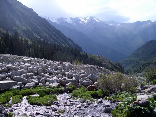 landscape geotagged alpine valley moraine kirgizia geolat4255635 geolon7448765